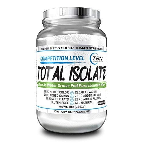 Total Isolate (Clear Whey Protein Isolate – 3 Lbs) – Flavorless.Total Isolate is a GMO Free, Organic and Gluten Free Whey Isolate. Total Isolate is a Pure, Clear as Water, Isolated whey Protein.