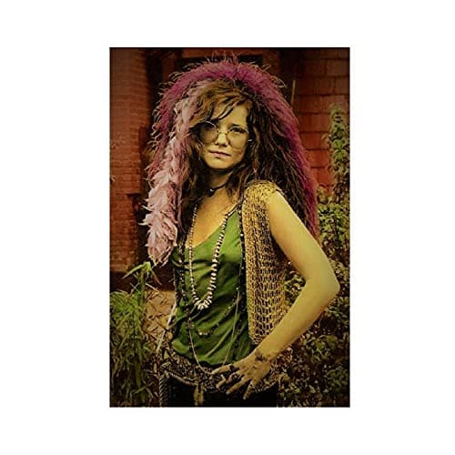 LOKODO Singer Janis Joplin 4 Canvas Poster Bedroom Decor Sports Landscape Office Room Decor Gift Unframe:1 16×24inch(40×60cm)