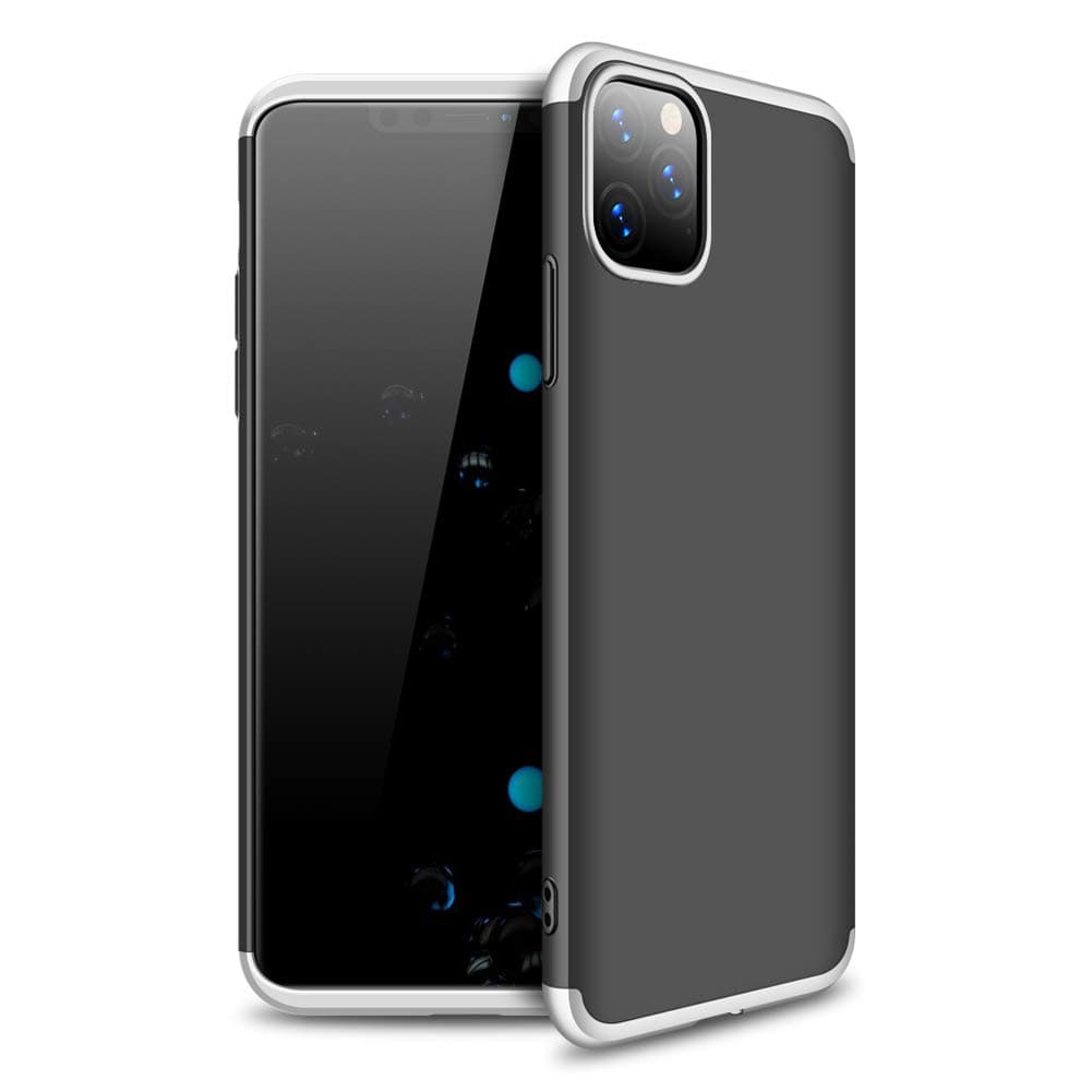 Ypanda Case for iPhone 11 / iPhone 11 Pro/iPhone 11 Pro max Case 3 in 1 Design - 360 Degree Full Body Protection - Ultra Slim Hard Case (iPhone 11 Pro,Silver-Black)
