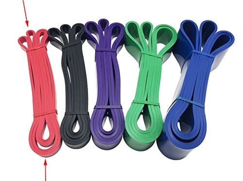 Yowanted Fitness Equipment Natural Latex Athletic  Rubber  Resistance Bands for Assistance Resistance Exercise Stretch, Power Lifting Pull Up Strengthen Muscles