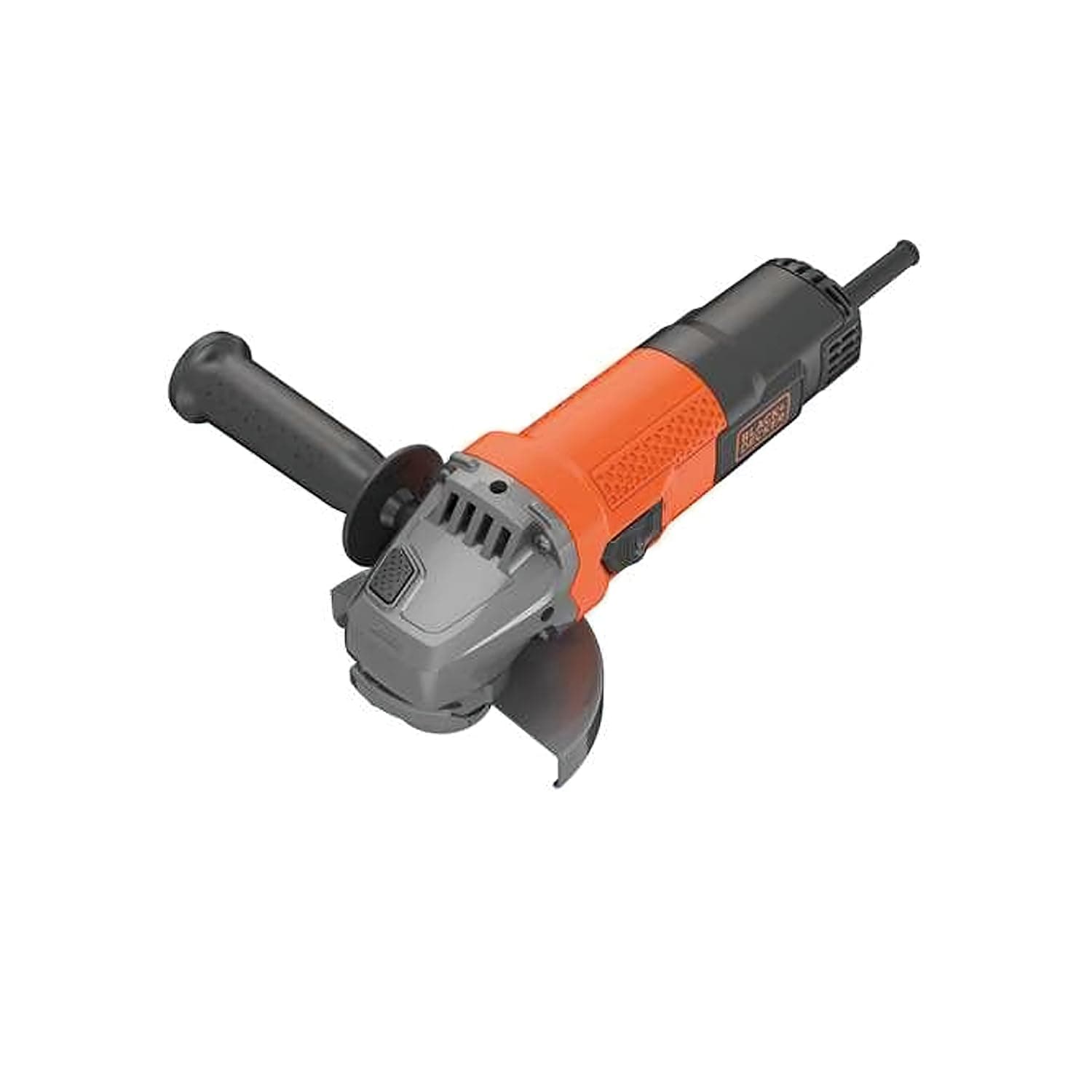 Black + Decker KG115 Angle Grinder with 2 Position Auxiliary Handle, 750 Watt, 115 mm, 1 Piece