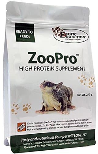 Exotic Nutrition Zoopro High Protein Supplement (8.82 oz.) - Protein Booster for Sugar Gliders