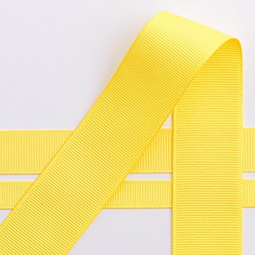 Italian Options Grosgrain Ribbon, 10mm x 10 Metre Roll, Yellow
