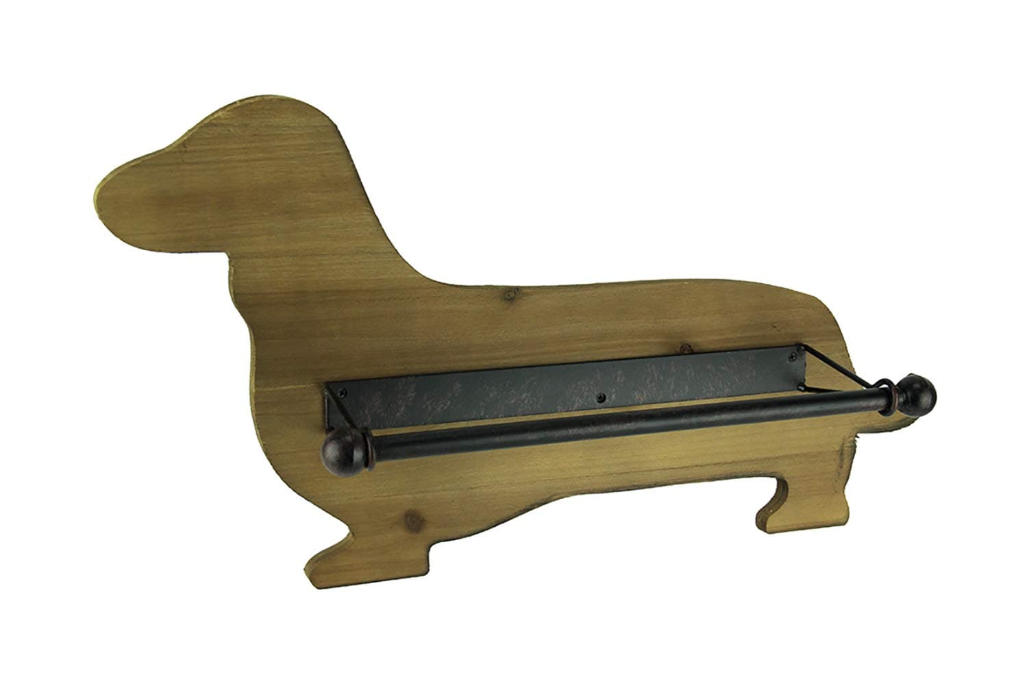 Wood Dog Shaped Wall Mounted Paper Towel Holder
