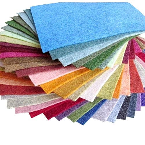 Over the River Felt 38 Piece Merino Wool Blend - Heathered Colors - Made in USA - OTR (6X12 inch)
