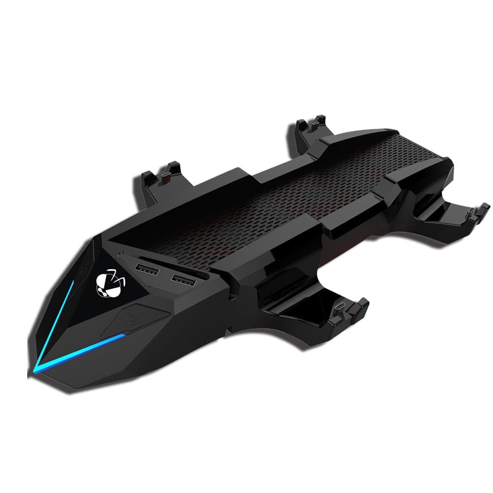 Sony Playstation 4 PS4 Console Cooling Fan with 4 Chargers and 2 Extra USB Ports, New Unique Designed ps4 Accessories