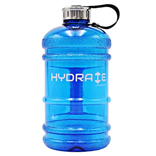 Hydrate Water Bottle - 550ml - Tritan, Eco Friendly & BPA-Free - For Running, Gym, Yoga, Outdoors and Day to Day Use, Fast Water Flow, Flip Top, Opens With 1-Click - Reusable with Leak-proof Lid