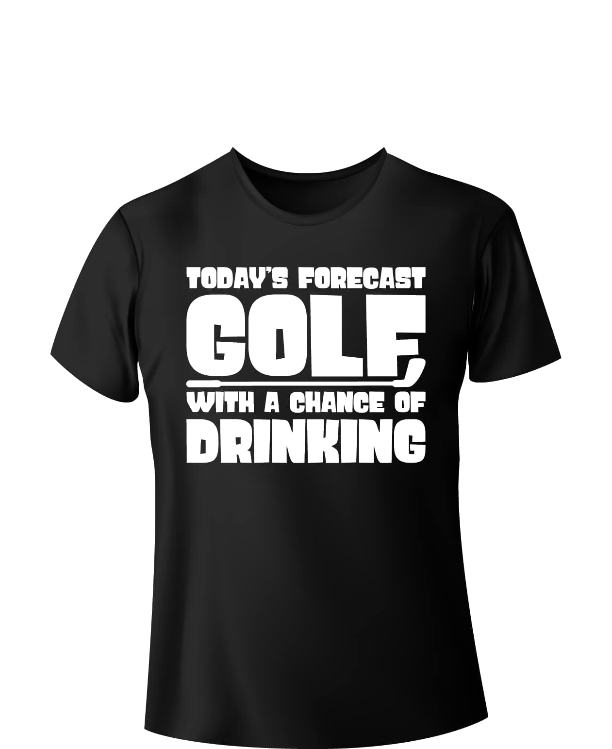 Emirates StreetwearToday's Forecast Golf With A Chance Of Drinking - Golf Shirt, Funny Golfing Tee, 100% Cotton