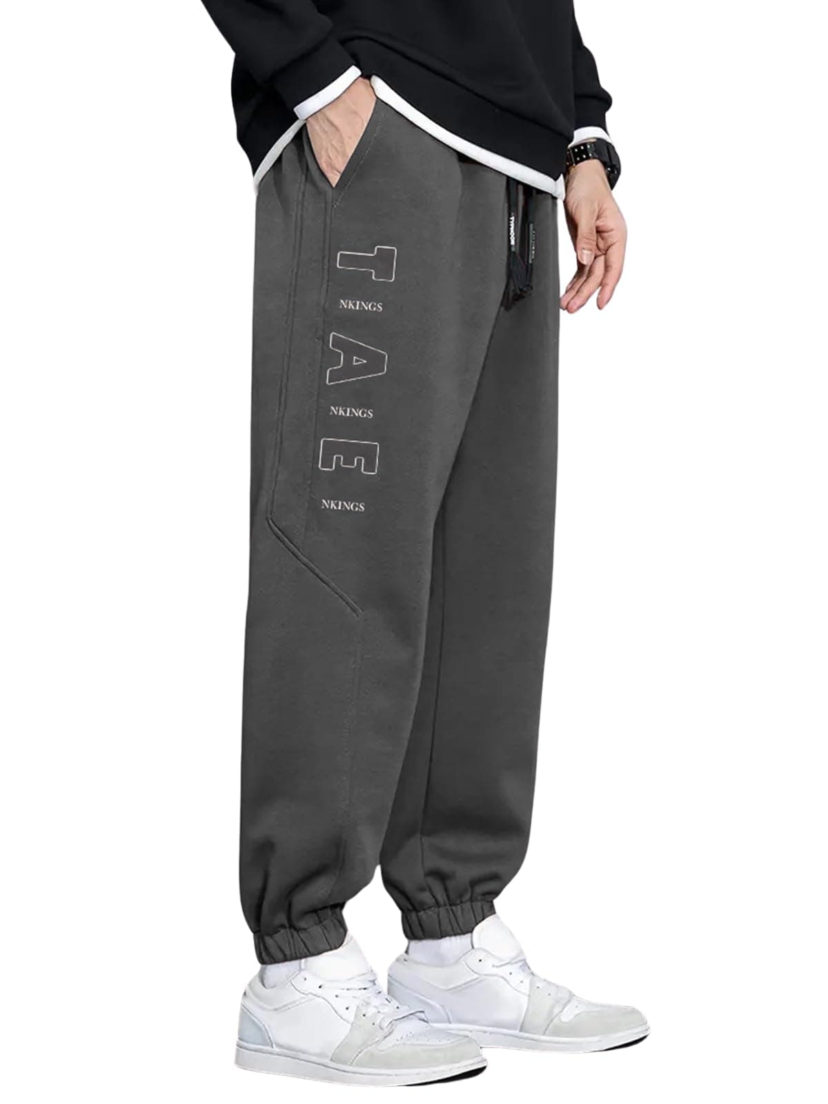 Track Pant for Men ||Side Latter Print Style Look Pant || Jogger Track Pant (Packs Also Available) (TP-25-28-1)