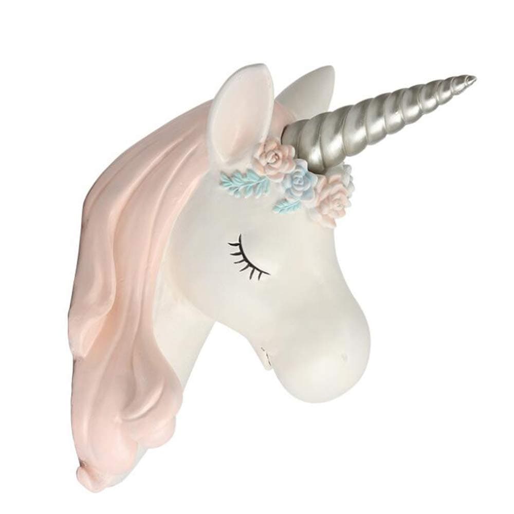 SXA Unicorn Head Wall Mount Unicorn Hanging Wall Decoration Home Decor Kids Room Decor,Pink [Energy Class A]