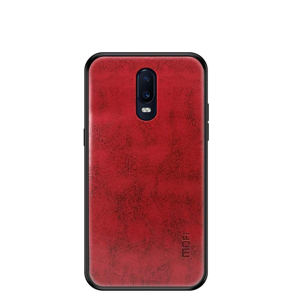 Oneplus 6T MOFI Leather coated case cover - Red.