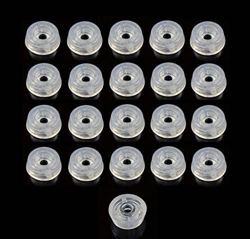 Sponsored Ad - 20 Clear Medium Round Rubber Feet - .312 H X .875 D - Made in USA - Food Safe, Cutting Boards, Electronics, Crafts, Woodworking…