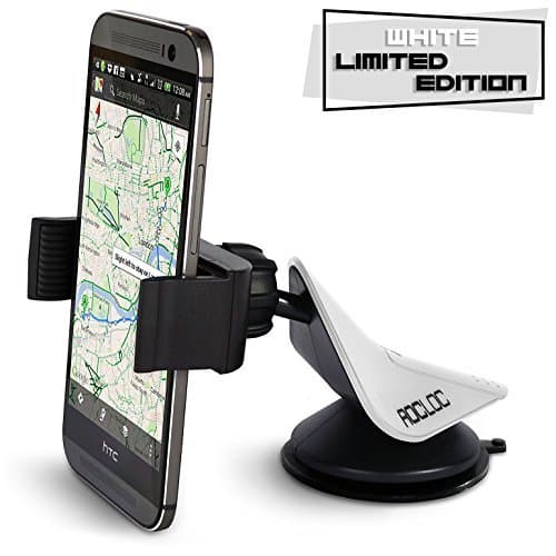 Car Phone Holder by ROCLOC | Universal Smartphone Mount | Windshield Dashboard | Single Hand Operation, 360 Rotation Grip for all Latest Mobile Devices Including iPhone 6 6s 6Plus 5 5S 4 4S, iPod, Samsung Galaxy S7 S6 Edge Plus S5 S4 S3 Note, HTC One M8 M9