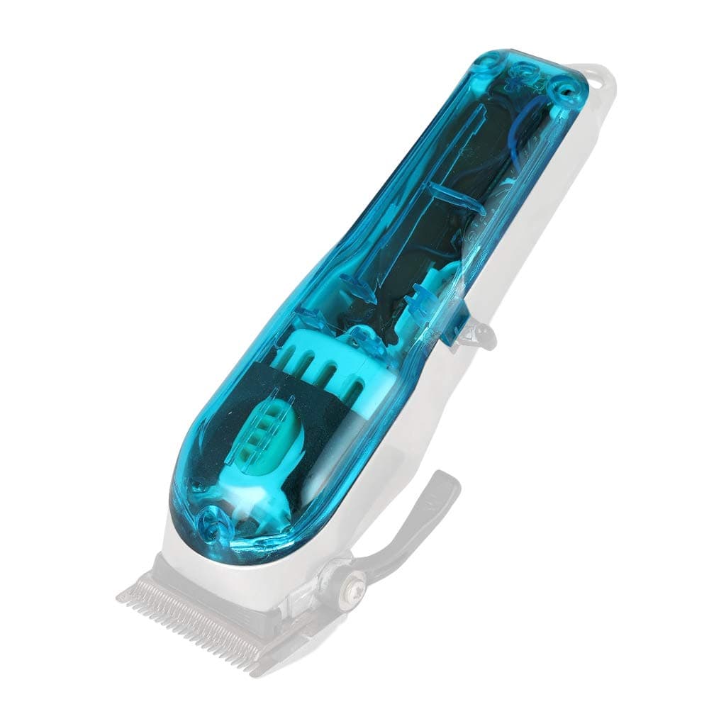 Clear DIY Back Housing, Transparent Back Cover for Wahl 5-Star Series Cordless Senior Clipper #8504(sky blue)