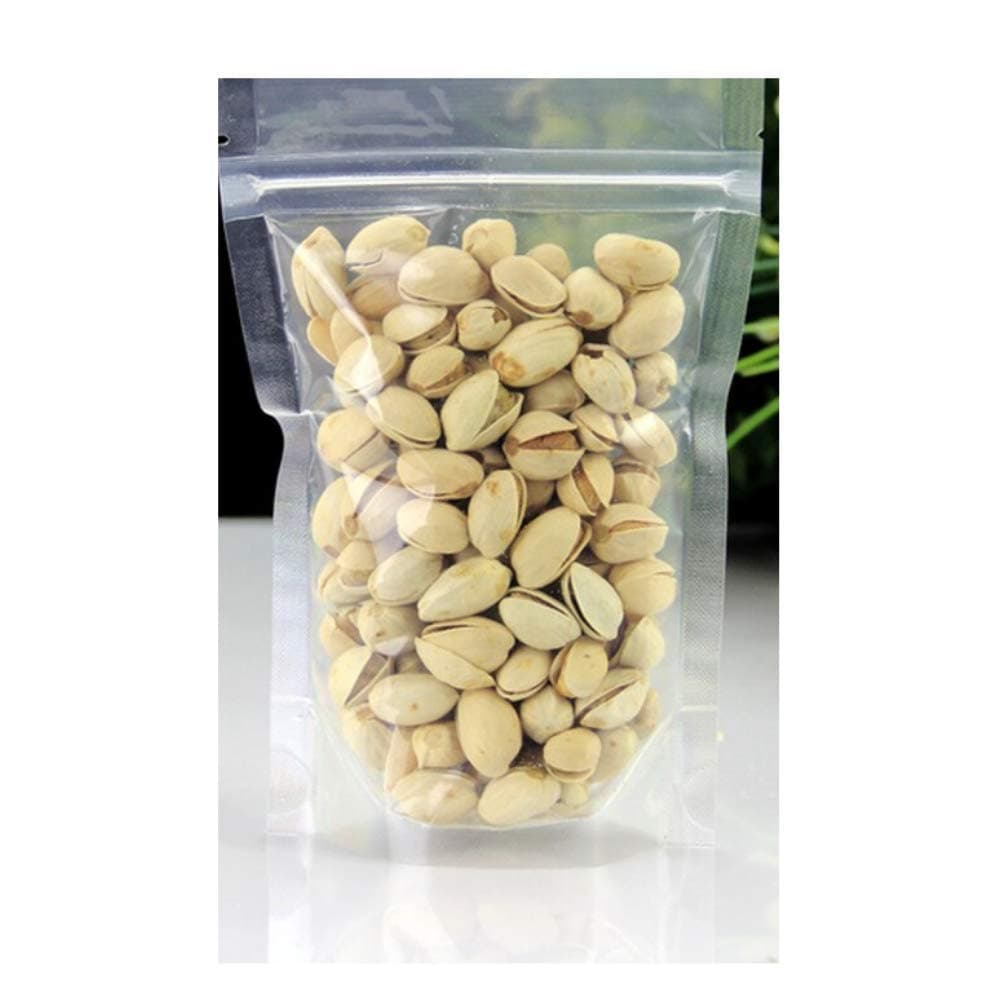 Nxtgen Ayurveda Zip Lock Pouch Stand up | 16 x 10cm | Pack of 50 | Food grade | Transparent | Resealable | 100g