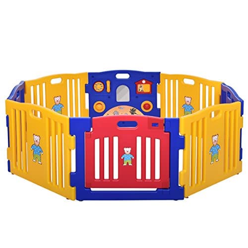 Iluvmyhome Baby Playpen Kids 8 Panel Safety Play Center Yard Home Indoor Outdoor New Pen