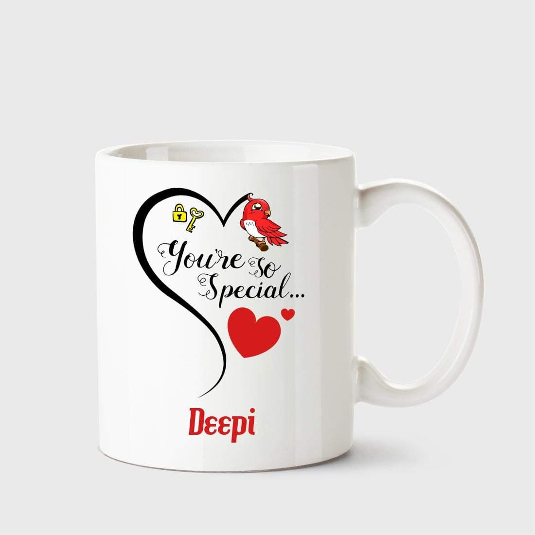 Chanakya You're so Special Deepi White Coffee Name Ceramic Mug