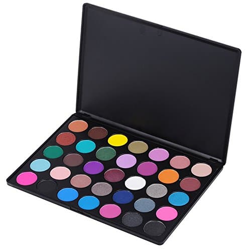 Miskos 35 Colors Professional Makeup Eyeshadow Pallet Shimmer Matte Eye Shadow Set Cosmetic Product #35 Series (35D)