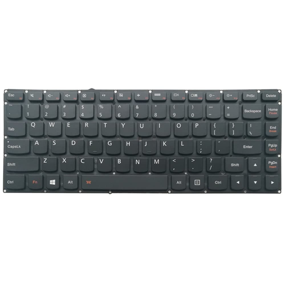 fqparts Laptop Keyboard For Lenovo Yoga 910-13IKB Black US United States Layout
