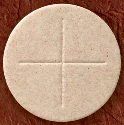 Box of 50: Whole Wheat Flour Alter Bread 2 3/4" Dia Church Ceremony Communion Wafer Host