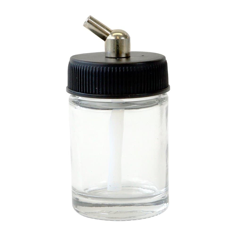 1-Ounce Glass Bottle Assembly for H Airbrush (H-1-OZ-AM)