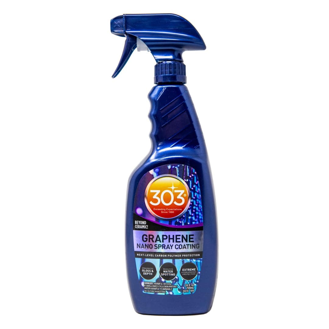 303 Graphene Nano Spray Coating - Next Level Carbon Polymer Protection, Enhances Gloss and Depth, Extreme Hydrophobic Protection, Beyond Ceramic, 24 fl oz (30235) Packaging May Vary, Blue