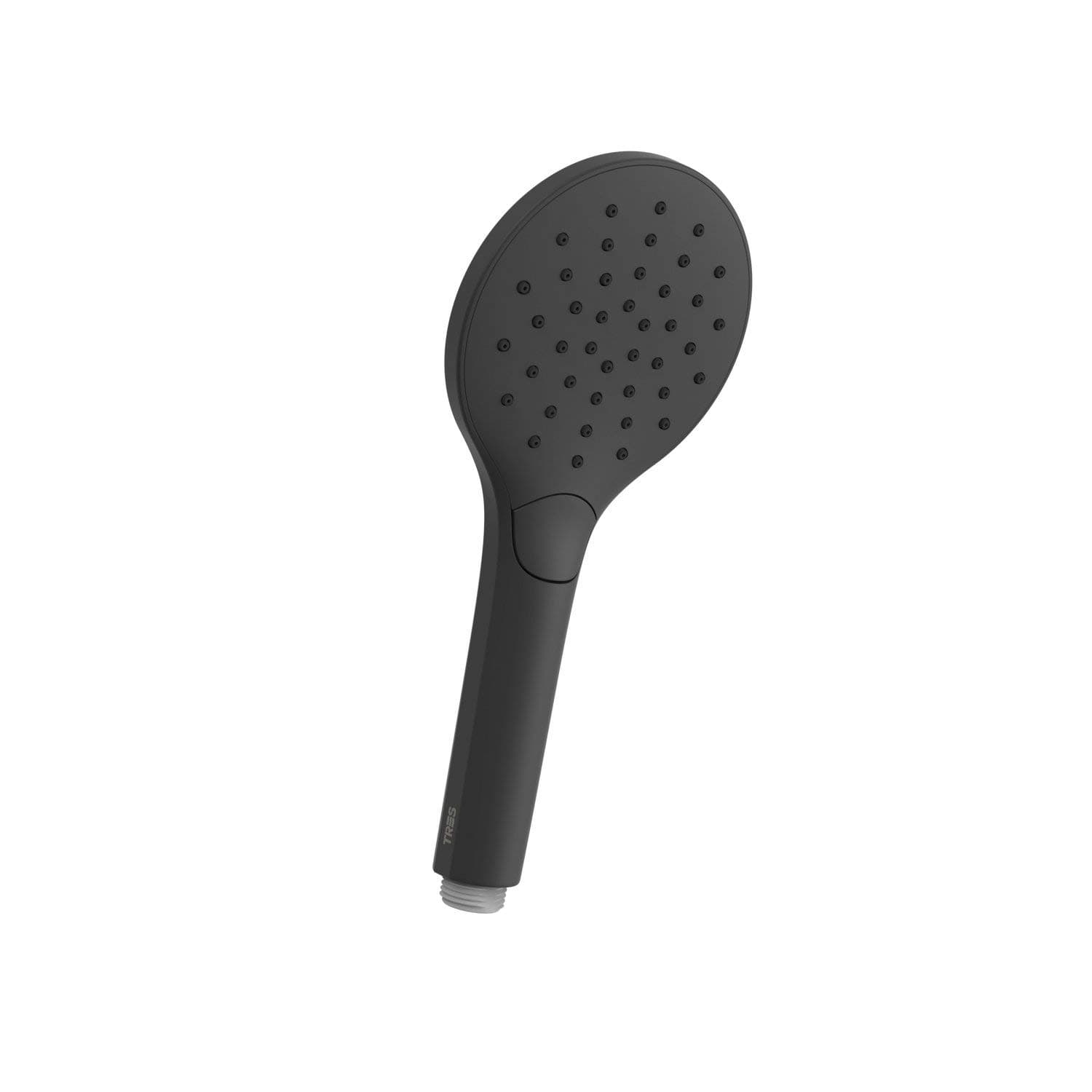 Eco-Drop 29963112NM Hand Shower with 3 Jets and Anti-Limescale Nozzles, 110 mm Diameter, 5.5 x 11 x 24.2 cm, Matte Black Finish