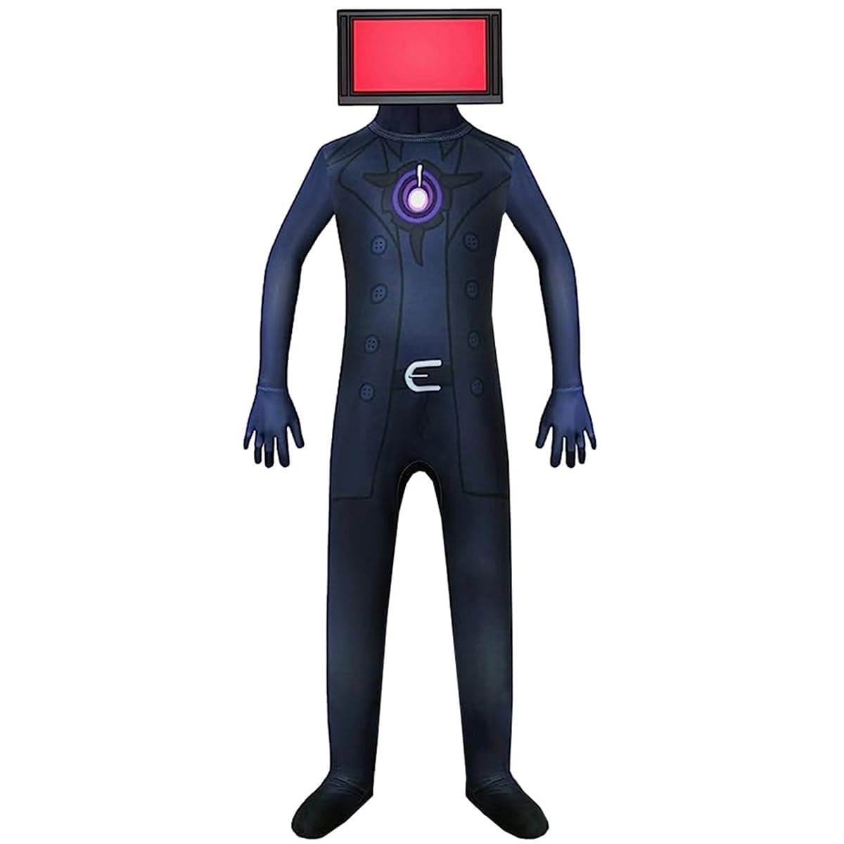 Skibidi Toilet Costume for Boy TV Man Costume Cameraman Cosplay Kid Video Game Jumpsuit for Halloween with Mask