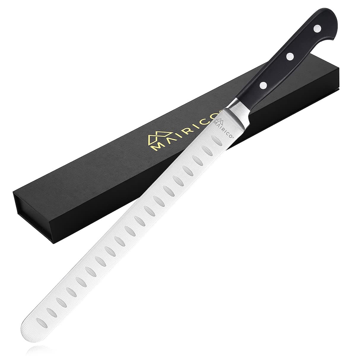 Ultra Sharp Premium 11-inch Stainless Steel Carving Knife - Ergonomic Design - Best for Slicing Roasts, Meats, Fruits and Vegetables