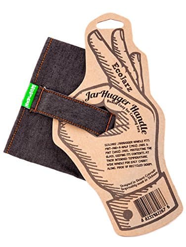 Ecojarz Jarhugger Handle Denim Cozy for Canning Jars