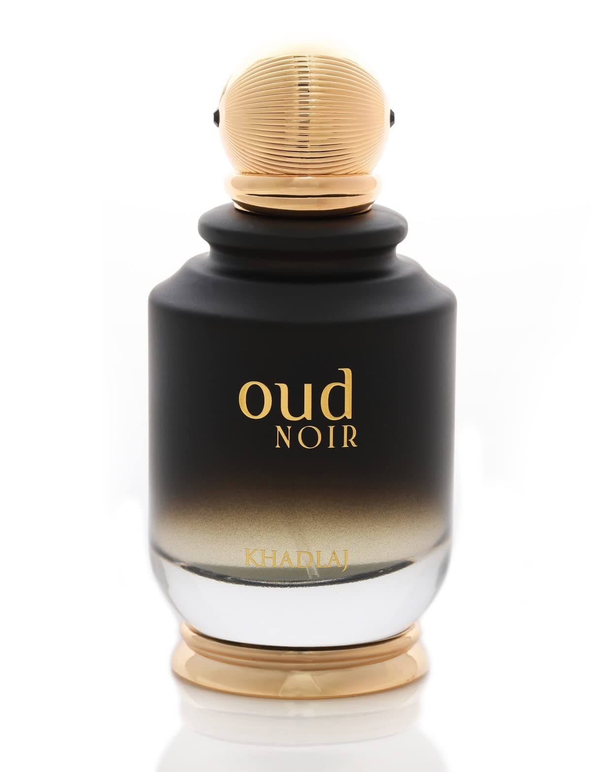 Oud Noir 100ml Eau de Parfum Spray by Khadlaj Perfumes – Luxurious Unisex Fragrance with Notes of Saffron Raspberry Rose Oud & Patchouli