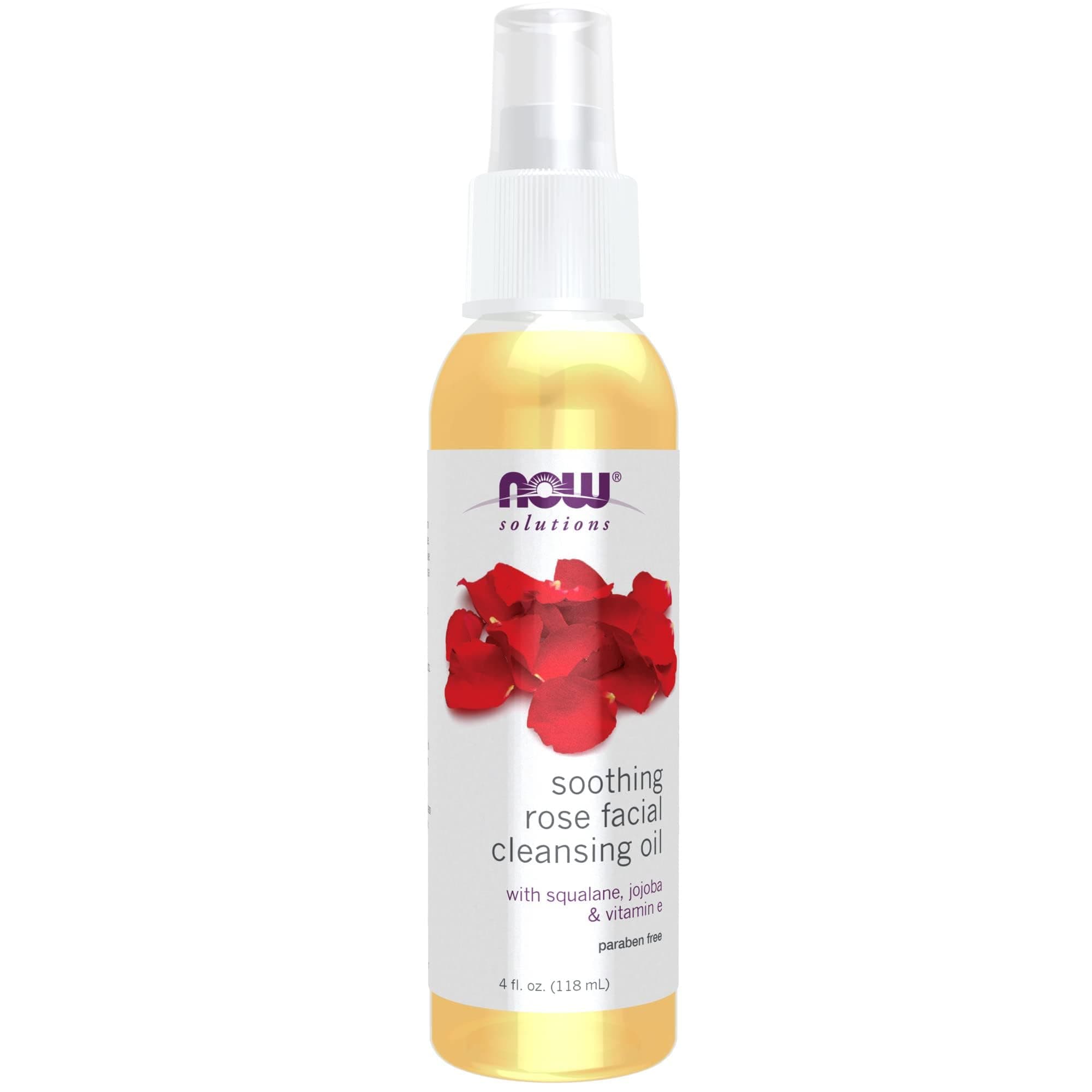NOW Soothing Rose Cleansing Facial Oil, 118 g