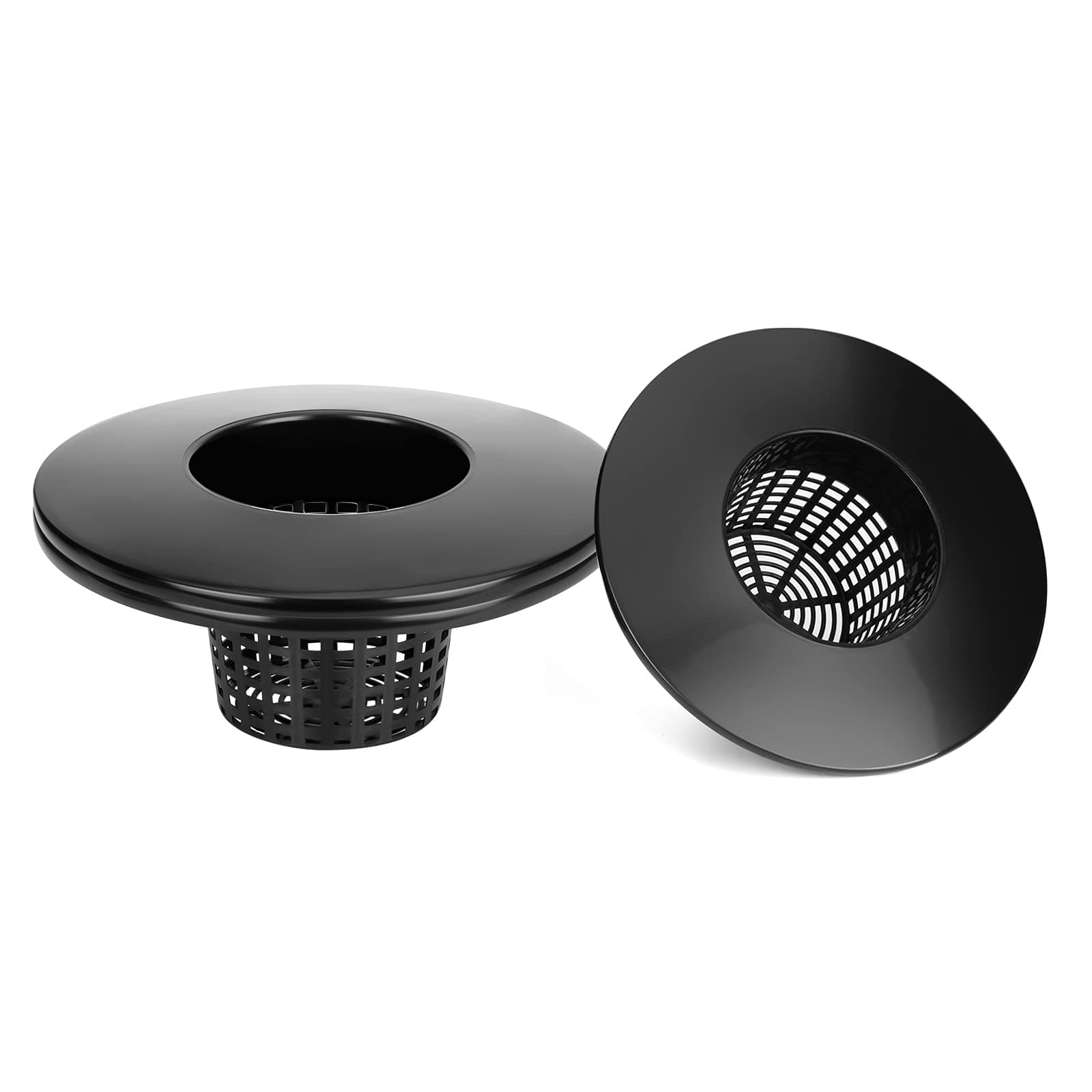 3 Pack Net Pots 6 inch for 5 Gallon Bucket Net Pot Lids, Wide Lip Hydroponic Bucket Lids, DWC Basket Lids for 5 and 3.5 Gallon Bucket