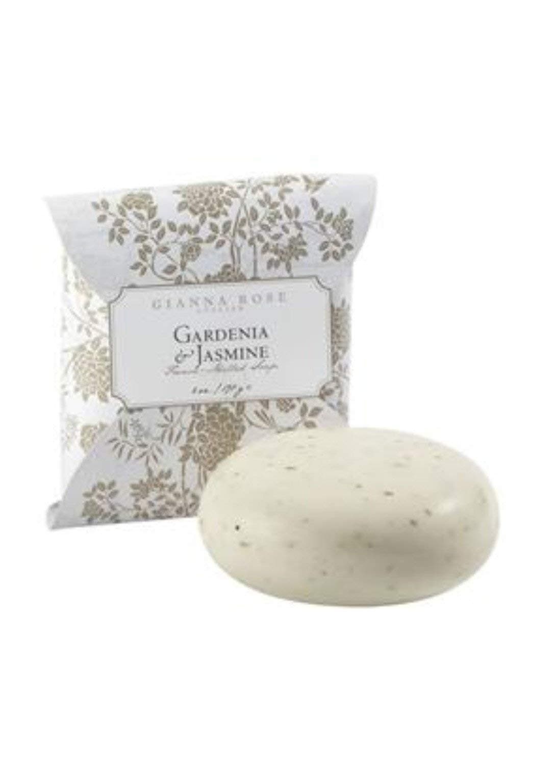 Gianna Rose Atelier French-Milled Floral Round Soap Bar with Gardenia and Jasmine Scent