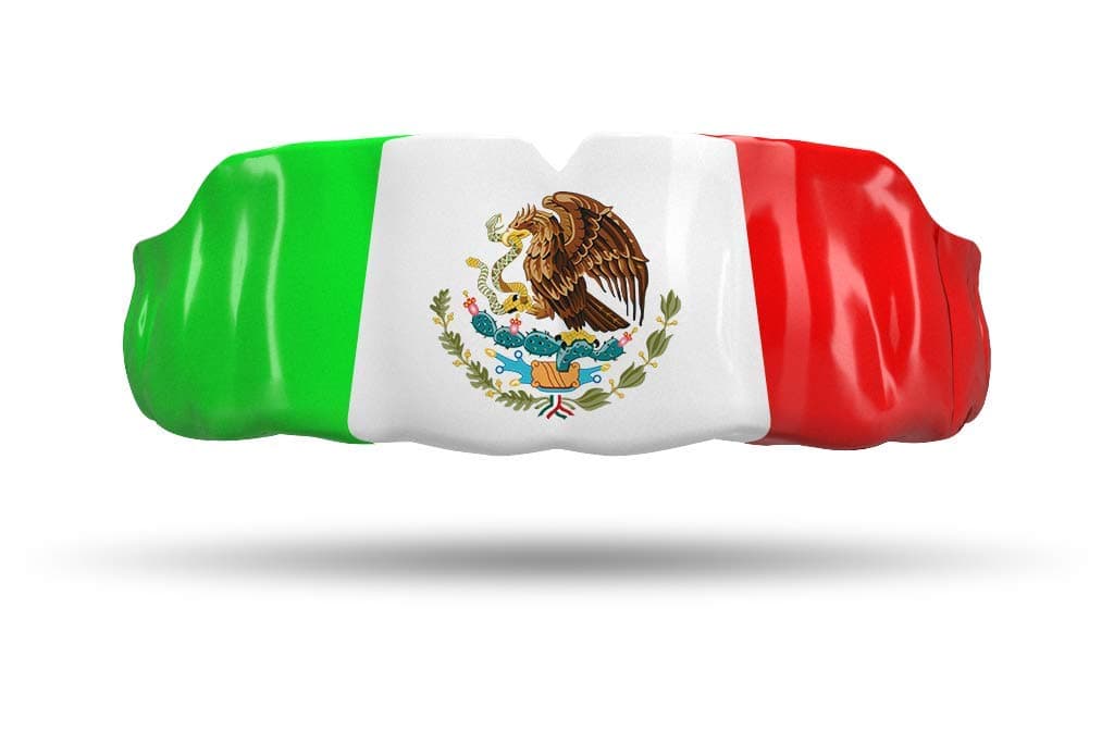 Impact Mouthguard Boxing, MMA, Muay Thai Sports Mouthguards for Youth Adults, Professional Custom-Fit, Mexican Flag