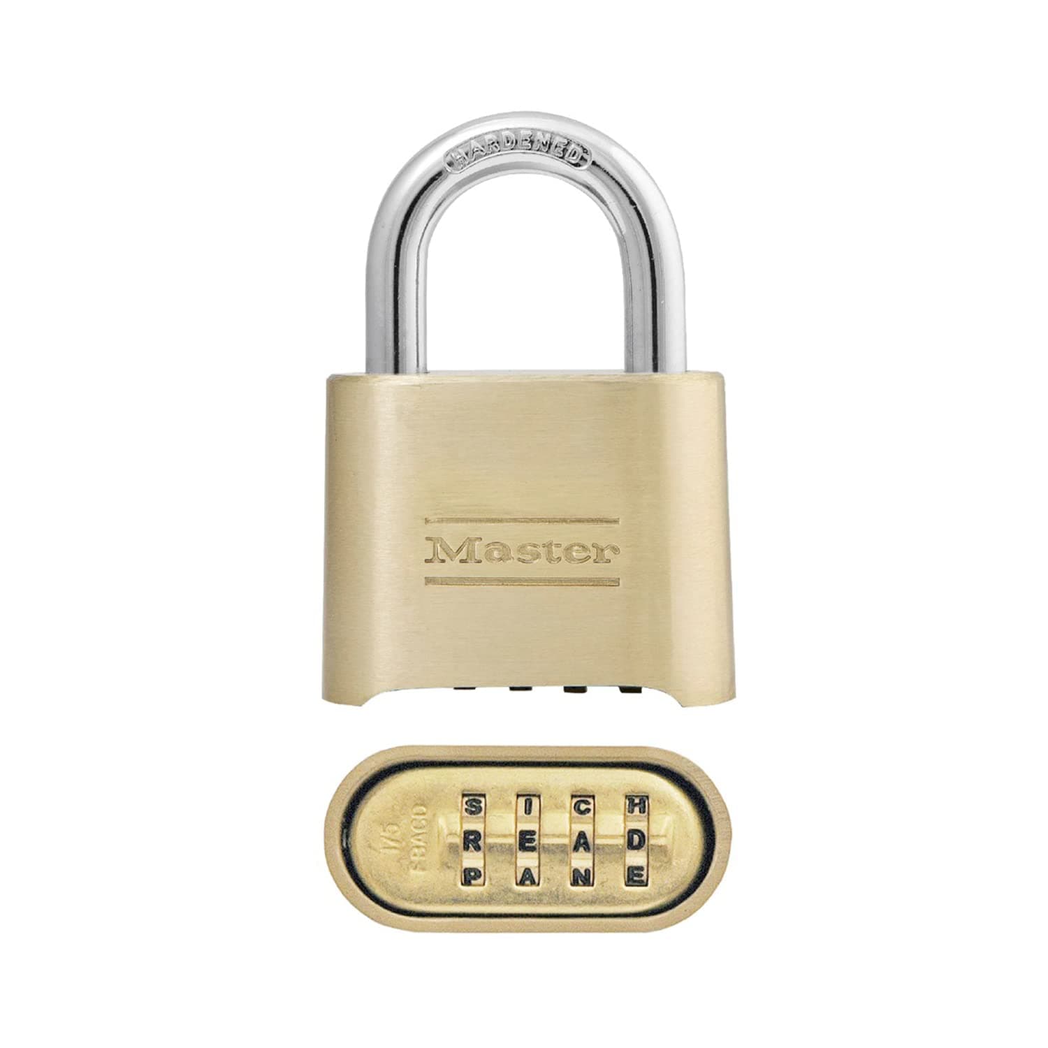 Padlock, Set Your Own Letter Combination Lock, 2 in. Wide, 175DWD, 1- inch
