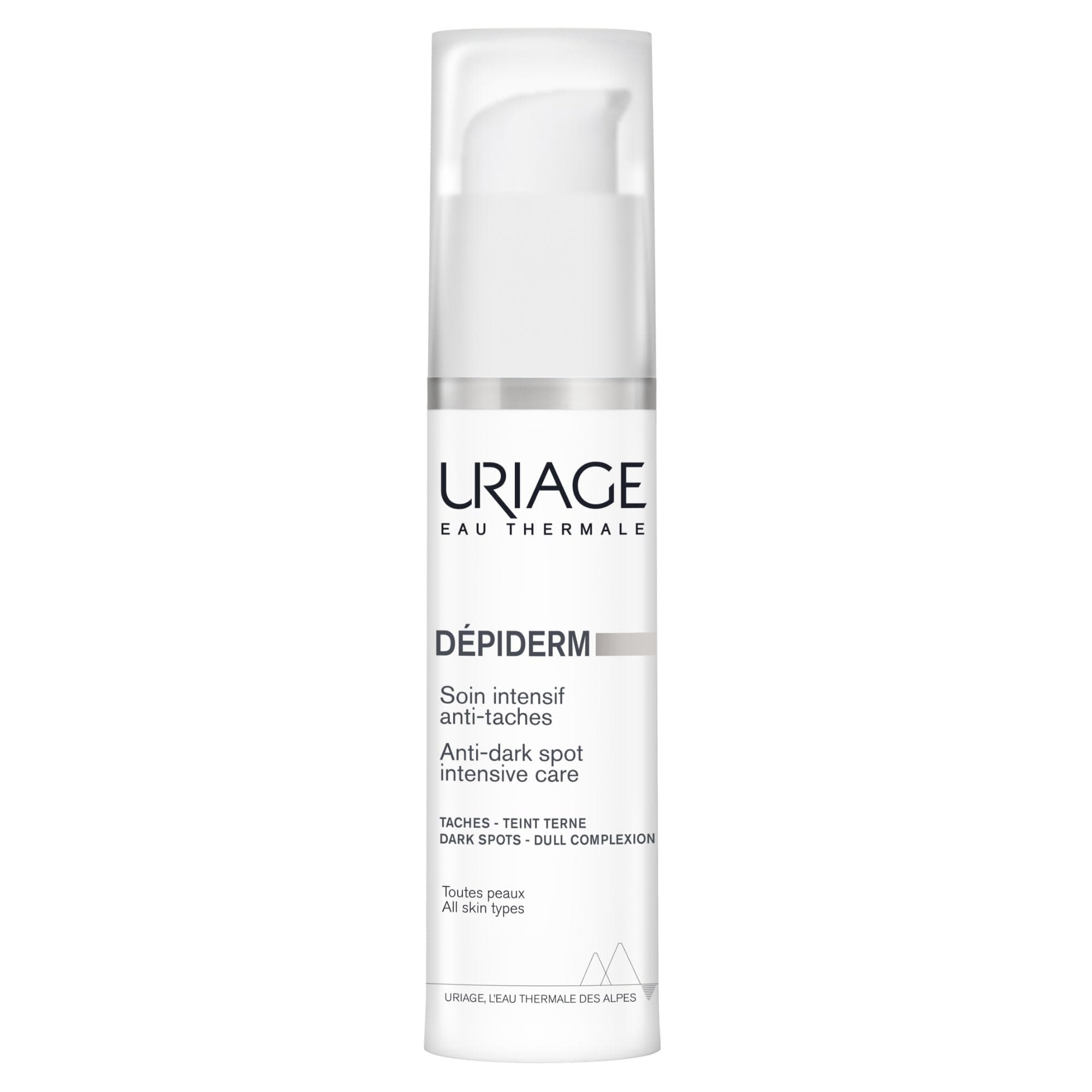 Uriage Depiderm Anti-Dark Spot Intensive Moisturizing Face Cream| 30ml| With 3% AHA,Vit C & Niacinamide| For Dull Complexion| Dark Spots Removal Cream | Refines Skin Texture
