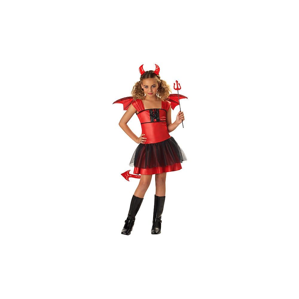 California Costume Collection Girls Devil Darling Child Costume Black/red Small