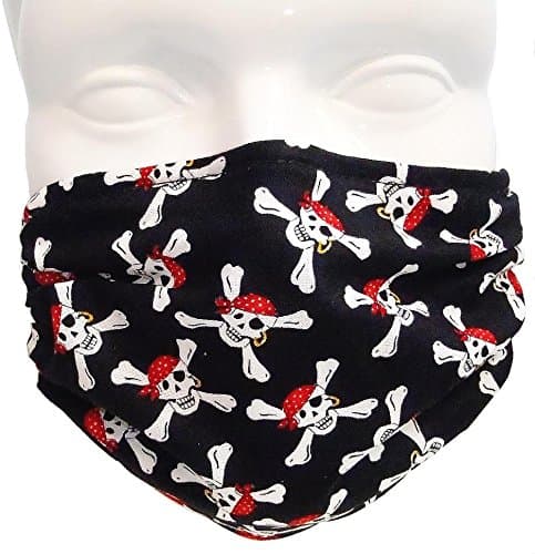 Breathe Healthy Mask; Skull Pattern Mask (Adult, Crossbones)