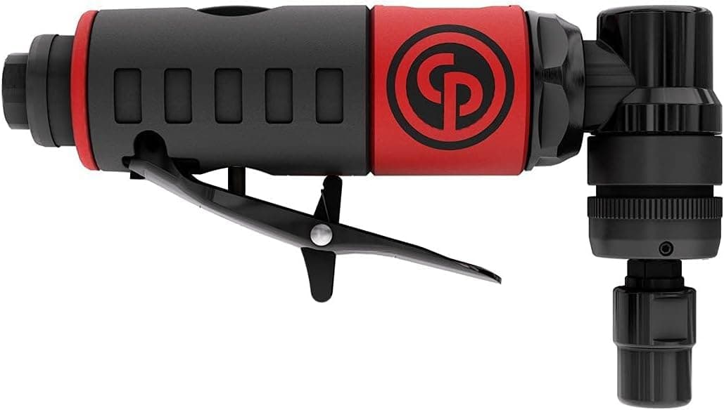 CP7406 - Air Die Grinder Tool, Welder, Woodworking, Automotive Car Detailing, Stainless Steel Polisher, Heavy Duty, Right Angle Grinder, 1/4 Inch (6 mm), 0.34 HP / 250 W - 23000 RPM