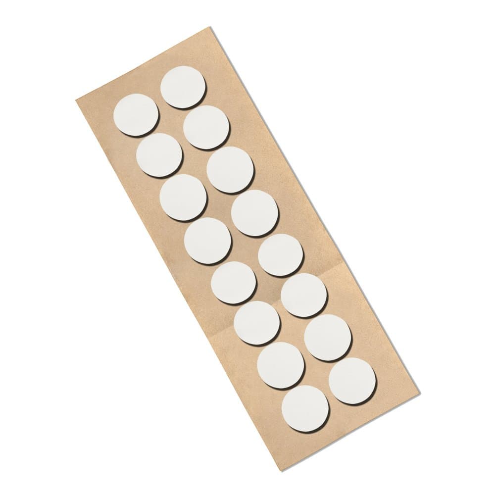 TapeCase VF32B Vinyl Foam Tape - [Pack of 5] 1.5 in, Black, Double Coated, Acrylic Adhesive Tape Circle with Closed Cell Foam