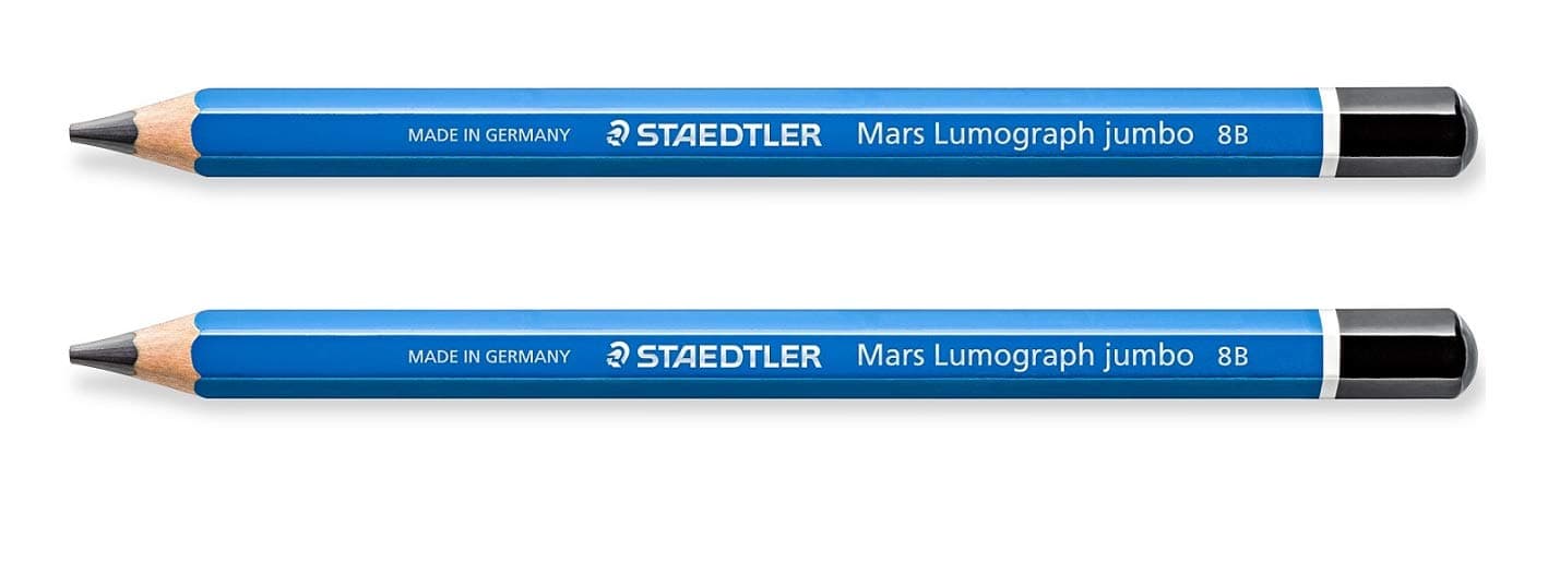 Staedtler Mars Lomography Jumbo 8B Degree Pencils - Pouch Pack of 2 nos. pencils