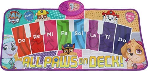 Paw Patrol Electronic Piano Music Mat by Sakar TOY-15371 | Keyboard Piano Floor Mat for Kids, Light-Up Activity Mat, Dance Floor Rhythm Games, Educational Kids Music Playmat