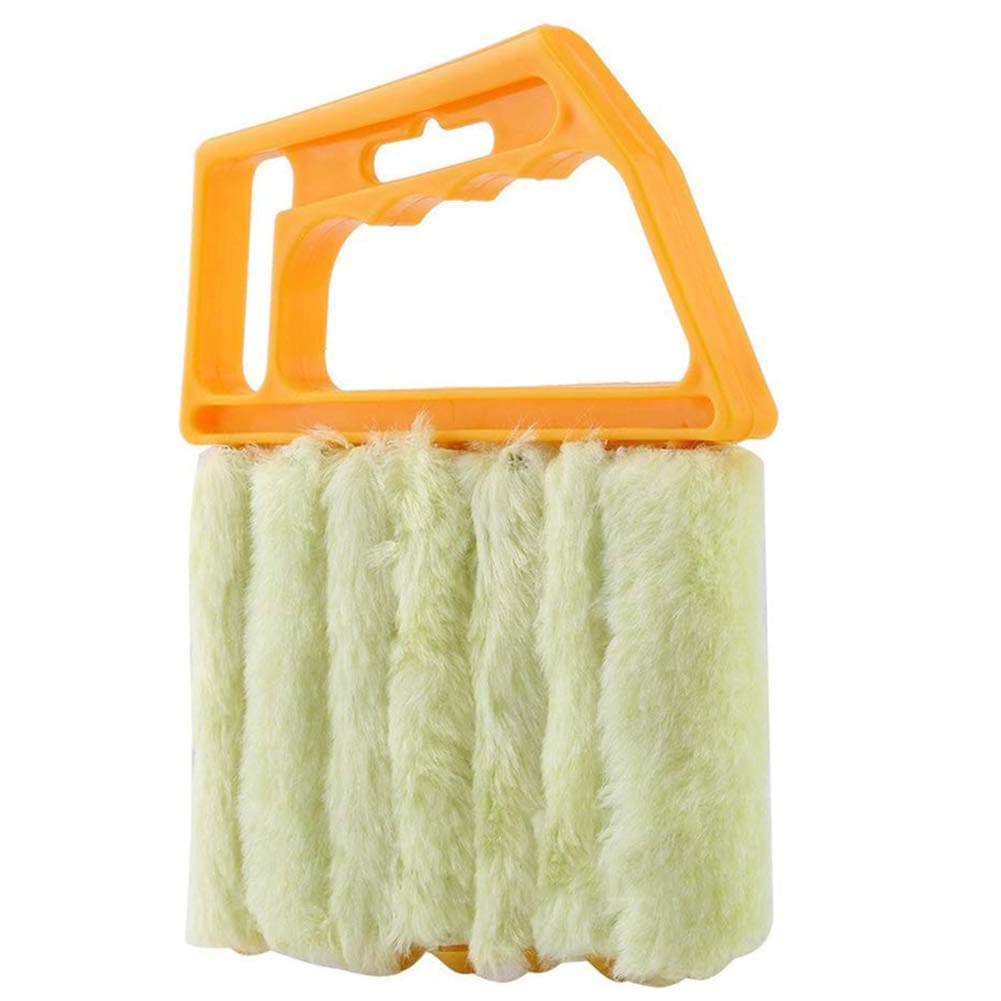 dSNAPoutof Handheld Microfibre Venetian Blind Cleaner Window Conditioner Duster Clean Brush Orange Yellow