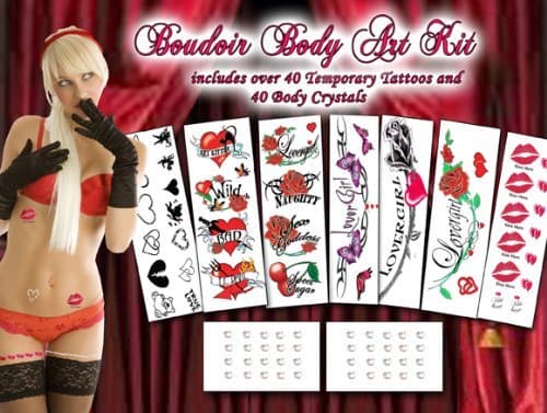 Boudoir Body Art Crystal and Tattoo Kit