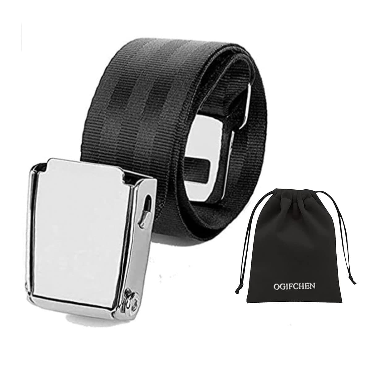 Adjustable 7-31" Airplane Seat Belt Extender-Bring You A Comfortable Trip-Universal Seat Belt Extender For Airplanes-Fits All Airlines In Us Except Southwest,Black