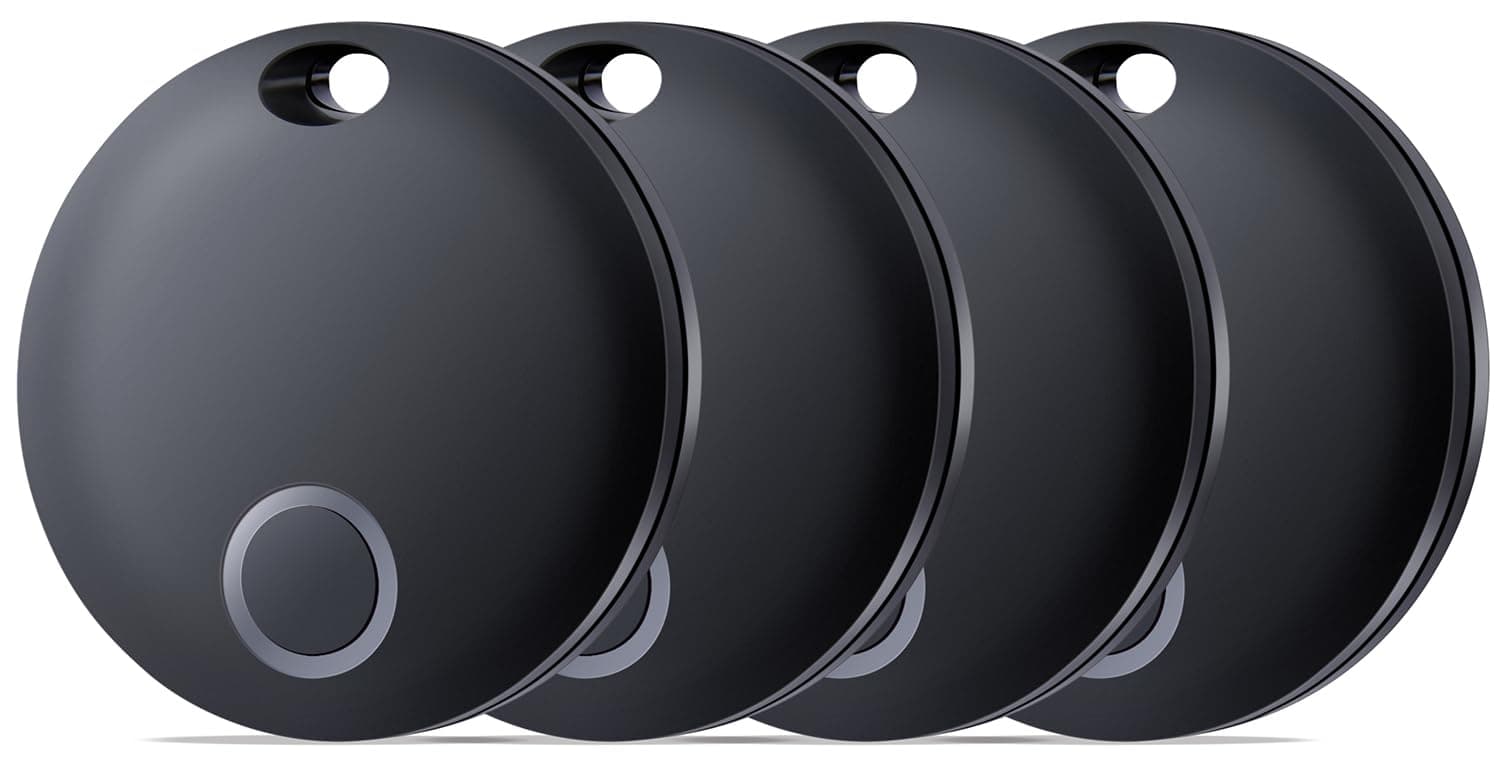 AirTag, Bluetooth Tracker - 4 Pack Apple Find My (iOS Only) Smart Tag for Luggage, Keys, Backpack, IP67 Waterproof
