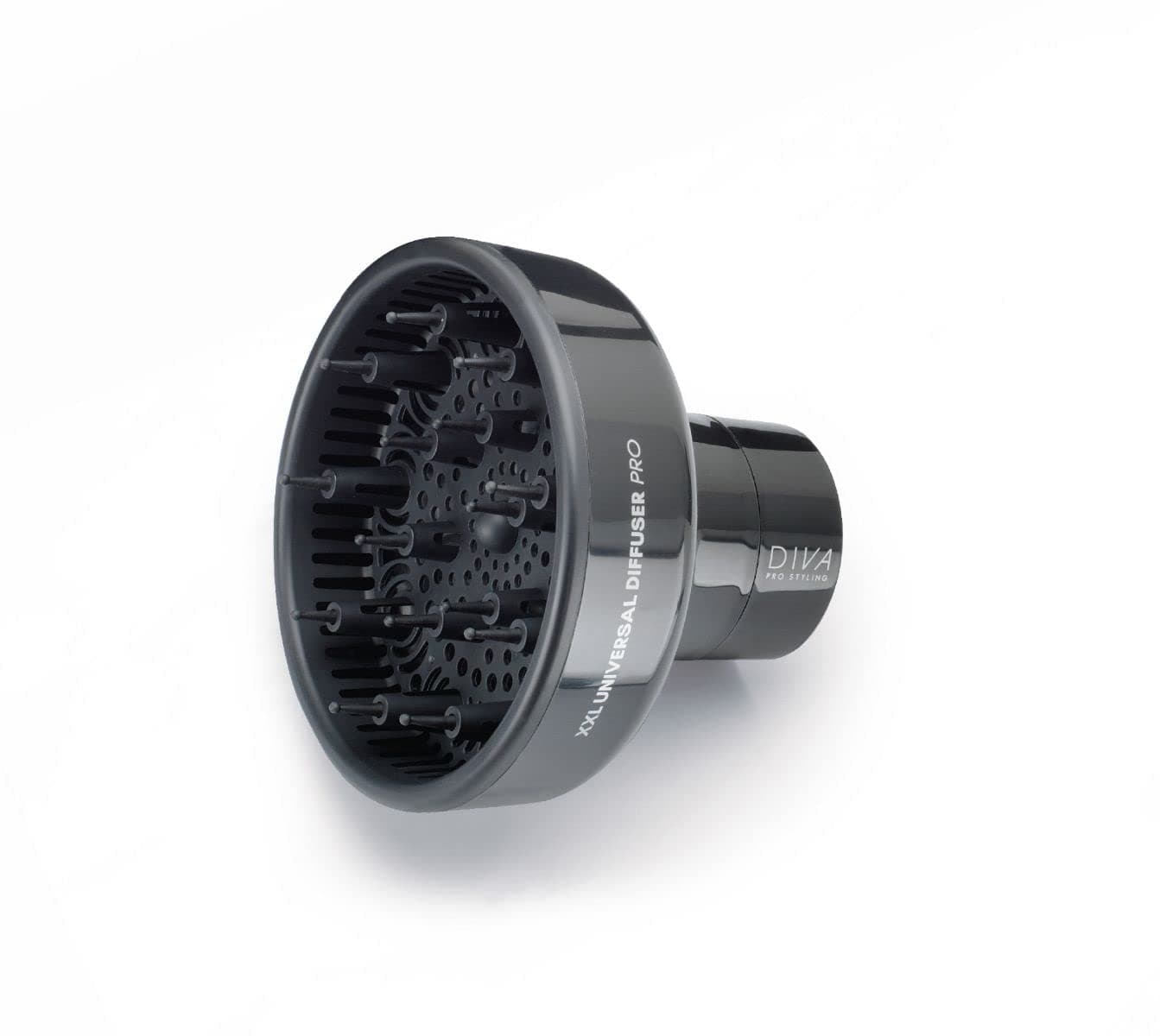 Diva Pro Styling PRO124,XXL Pro Diffuser - flexible gripping system to fit any dryer, Black,