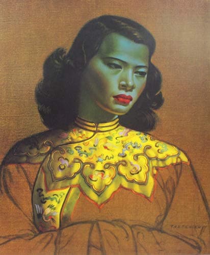 Vladimir Tretchikoff - Chinese Girl Print #1/5 Artist's Proof Gouttelette on Canvas