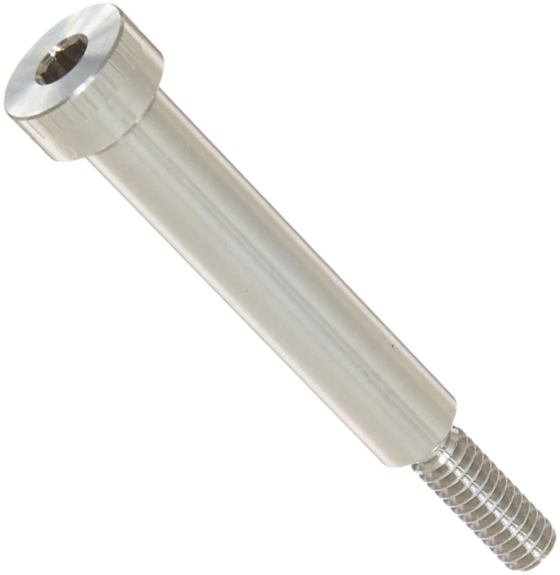 316 Stainless Steel Shoulder Screw, Plain Finish, Socket Head Cap, Hex Socket Drive, Standard Tolerance, Meets ASME B18.3, 3/8" Shoulder Diameter, 1-7/8" Shoulder Length, Partially Threaded, 1/4"-20 Threads, 3/4" Thread Length, Made in US, (Pack of 1)